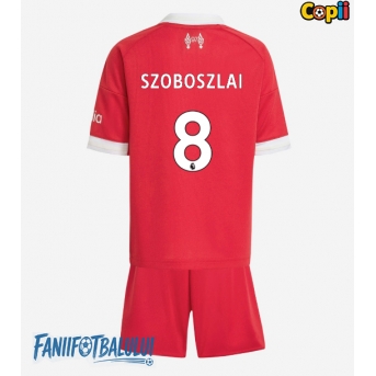Liverpool Dominik Szoboszlai #8 Echipament de Fotbal Replică 2025-26 Copii Acasa (+ Șorturi)